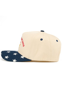 CC BEANIE ALL AMERICAN HOT DOGS with A Dog with American Flag Embroidered on Two Tone Baseball Cap Trucker Hat