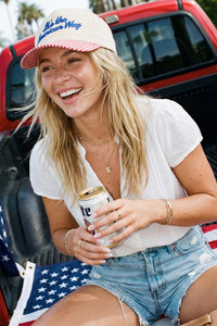 CC BEANIE IT'S THE AMERICAN WAY Embroidered on Two Tone Baseball Cap Trucker Hat