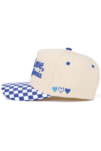 CC BEANIE WITH LOVE FROM 'State' Letter Embroidered on Two Tone Baseball Cap Trucker Hat