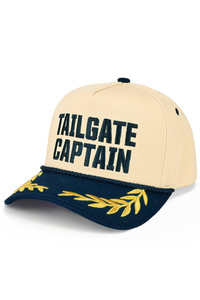 CC BEANIE TAIL GATE CAPTAIN Letter Embroidered on Two Tone Baseball Cap Trucker Hat