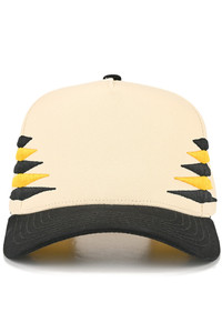 CC BEANIE Two Tone Diamond Pattern Embroidered on Two Tone Baseball Cap Trucker Hat