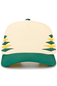 CC BEANIE Two Tone Diamond Pattern Embroidered on Two Tone Baseball Cap Trucker Hat