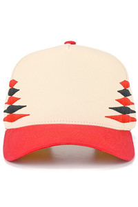 CC BEANIE Two Tone Diamond Pattern Embroidered on Two Tone Baseball Cap Trucker Hat