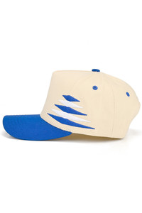 CC BEANIE Two Tone Diamond Pattern Embroidered on Two Tone Baseball Cap Trucker Hat