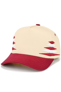 CC BEANIE Two Tone Diamond Pattern Embroidered on Two Tone Baseball Cap Trucker Hat
