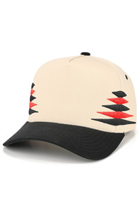 CC BEANIE Two Tone Diamond Pattern Embroidered on Two Tone Baseball Cap Trucker Hat