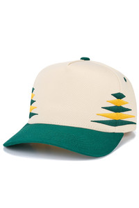 CC BEANIE Two Tone Diamond Pattern Embroidered on Two Tone Baseball Cap Trucker Hat