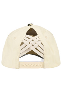 CC BEANIE Leopard Pattern Two Tone Criss-Cross Back Ponytail Baseball Cap Trucker Hat