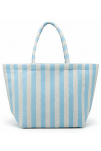 STRIPED Pattern Two Tone Terry Tote Bag