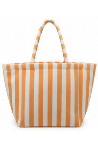 STRIPED Pattern Two Tone Terry Tote Bag