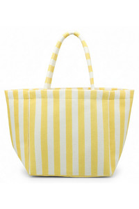 STRIPED Pattern Two Tone Terry Tote Bag