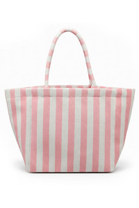 STRIPED Pattern Two Tone Terry Tote Bag