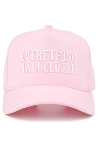 CC BEANIE EVERYTHING HALLELUJAH Letter Embroidered on Two Tone Baseball Cap Trucker Hat