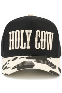 CC BEANIE HOLY COW Letter Embroidered Two Tone Baseball Cap Trucker Hat
Snap Back