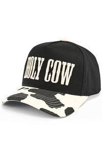 CC BEANIE HOLY COW Letter Embroidered Two Tone Baseball Cap Trucker Hat
Snap Back