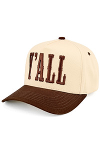 CC BEANIE Y'ALL Letter Embroidered Two Tone Baseball Cap Trucker Hat
Snap Back