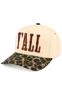 CC BEANIE Y'ALL Letter Embroidered Two Tone Baseball Cap Trucker Hat
Snap Back