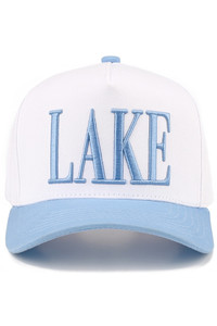 CC BEANIE LAKE Letter Embroidered Two Tone Baseball Cap Trucker Hat
Snap Back