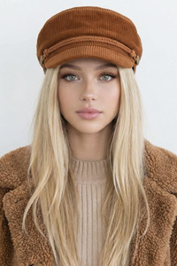 CC BEANIE Cotton Corduroy Solid with Rope Fisherman Cap