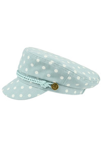 CC BEANIE Cotton Polka Dot Pattern with Rope Fisherman Cap
