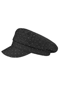 CC BEANIE Solid with Stone Deco Fisherman Cap
