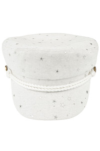 CC BEANIE Star Pattern Embellishment with Rope Fisherman Cap