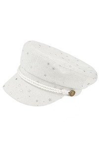 CC BEANIE Star Pattern Embellishment with Rope Fisherman Cap