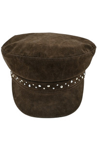 CC BEANIE Faux Suede Embellishments Fisherman Cap
