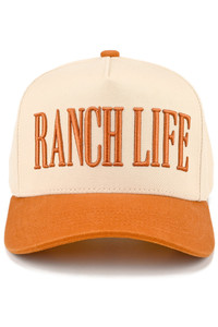 CC BEANIE RANCH LIFE Letter Embroidered  Two Tone Baseball Cap Trucker Hat