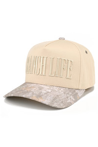 CC BEANIE RANCH LIFE Letter Embroidered  Two Tone Baseball Cap Trucker Hat