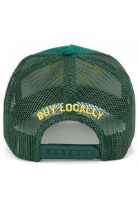 CC BEANIE SUPPORT LOCAL FARMERS Letter Embroidered  Two Tone Baseball Cap Trucker Hat