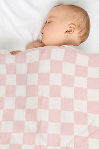 Children's Checkered Reversible Throw Blanket