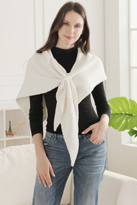 Cozy Solid Soft Knit Wrap Shawl