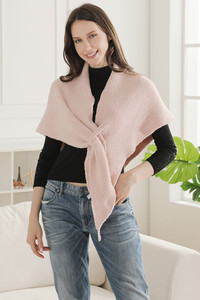 Cozy Solid Soft Knit Wrap Shawl