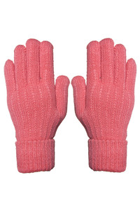 Solid Color Sherpa Lining Knit Winter Gloves