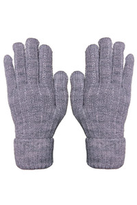 Solid Color Sherpa Lining Knit Winter Gloves