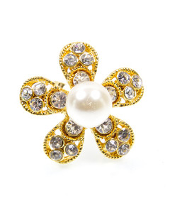 flower pearl ring