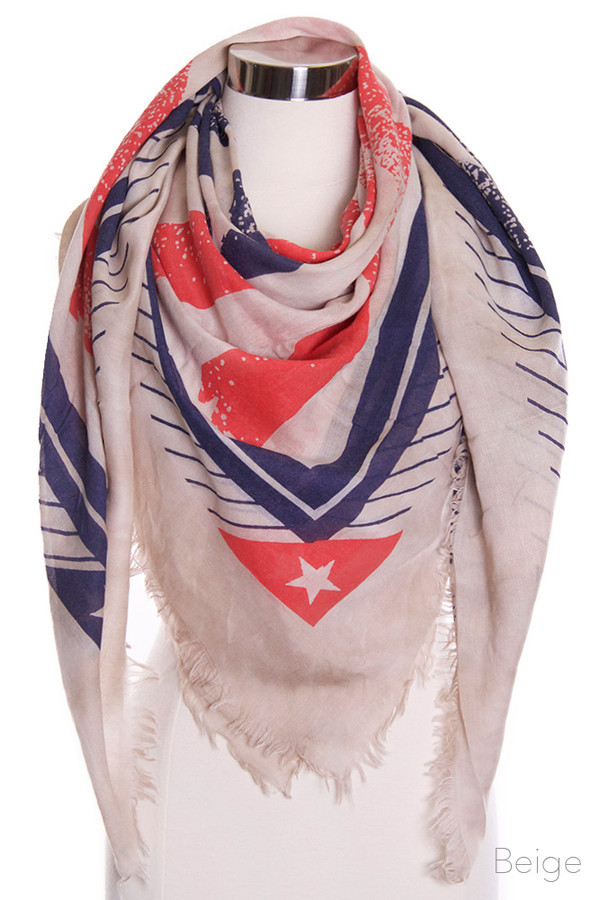 AMERICAN FLAG SCARF-EASC8736