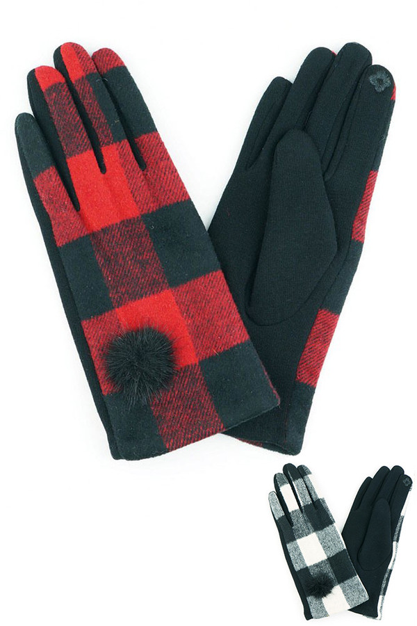 BUFFALO CHECK GLOVES-MG0027