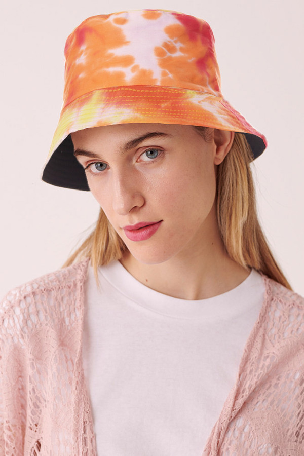 TIE DYE BUCKET HAT-SBH-2734-PINK - HANA 