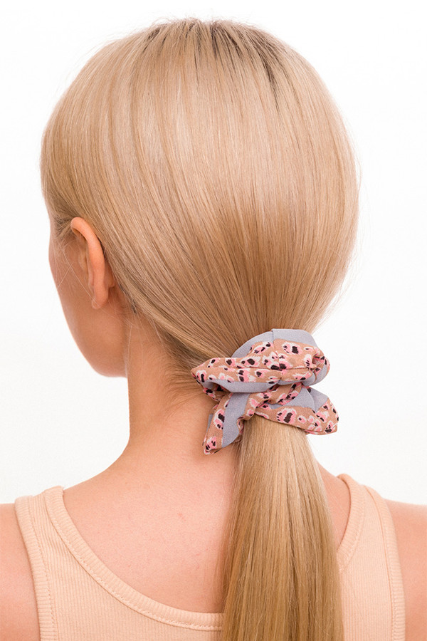 LEOPARD SCRUNCHIE-BAAC3055-BEIGE