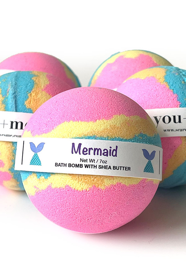 MERMAID LEMON DROP OIL FIZZY BATH BOMB