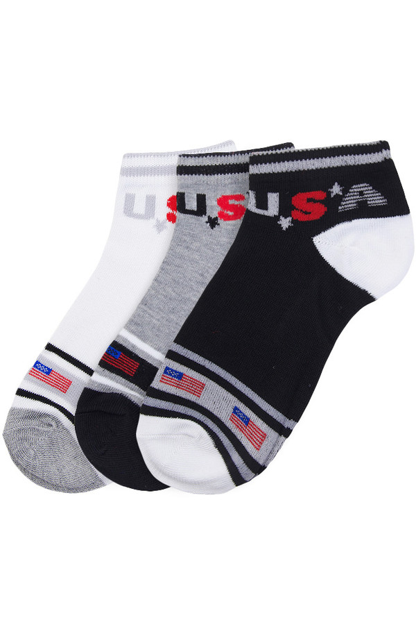 USA STRIPED PATTERN SOCKS-FOCUS_USA (12pc)