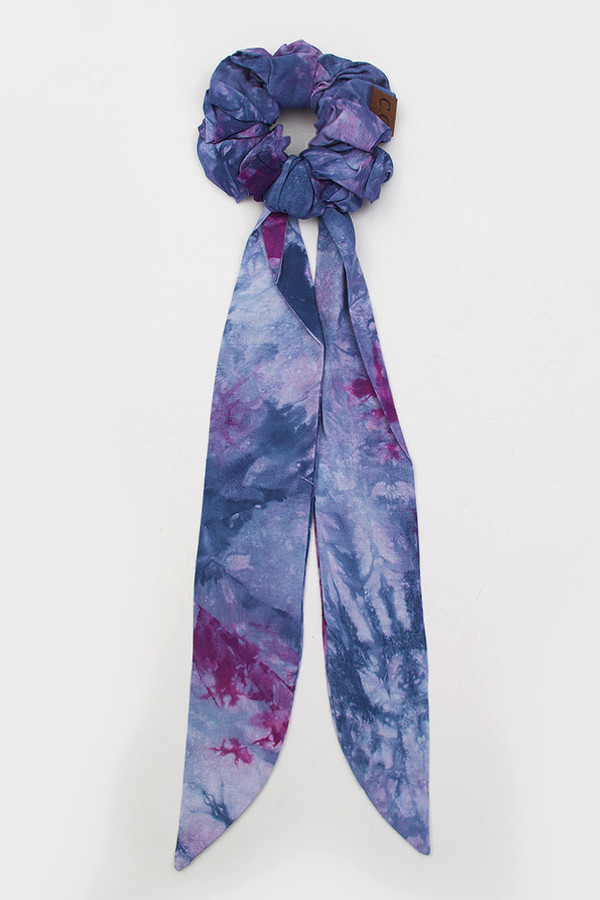 C.C TIE DYE SASH SCRUNCHIES-SC-TD-02-WILDBERRY