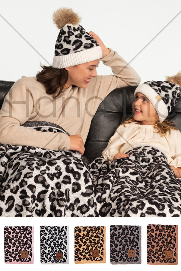 C.C SOFT LEOPARD THROW BLANKET-BL-2061