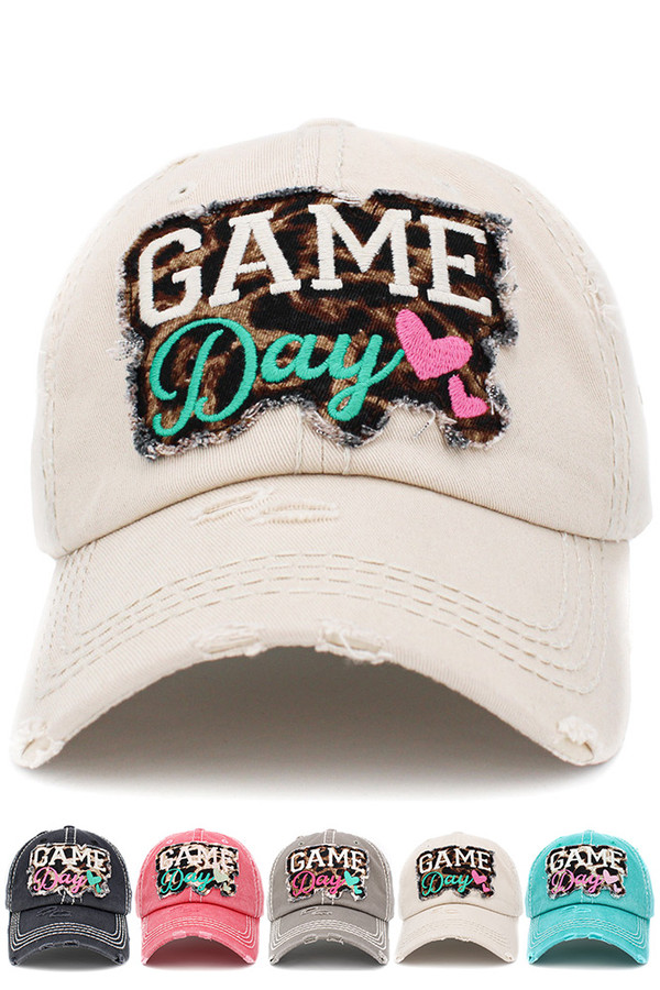 GAME DAY WASHED VINTAGE BASEBALL CAP 