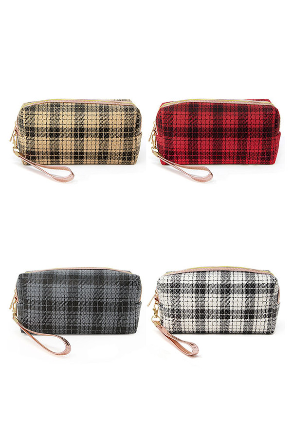 Classic Check Print Pouch-PCH161