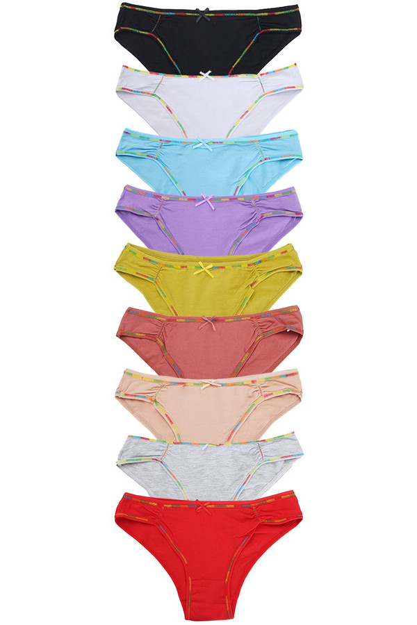 COLOR TRIMMED PANTIES-G3458 (12pc)