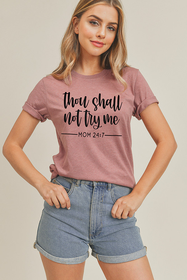 THOU SHALL NOT TRY ME GRAPHIC TEE-TS1002 (6pc)