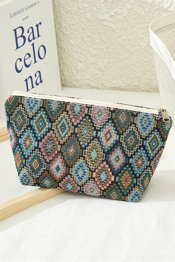 MULTICOLOR SCALES PATTERN POUCH-CB2824